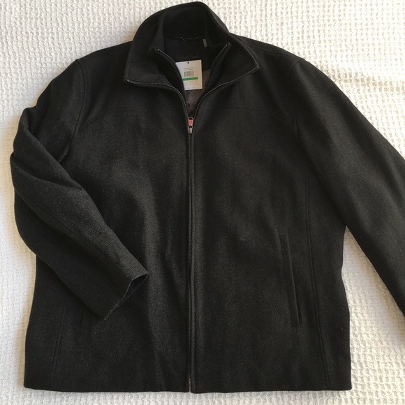 Calvin Klein Other - Calvin Klein Men’s Charcoal Wool Driving Jacket